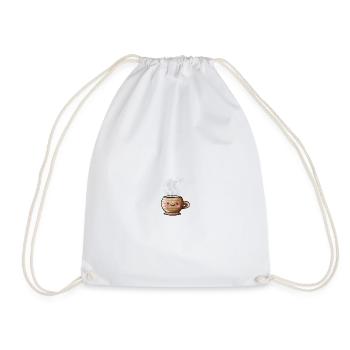 Kawaii Mug - Drawstring Bag - white - Front
