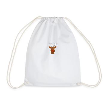 Renne Rudolph Idée cadeau - Sac de sport léger - blanc - Devant