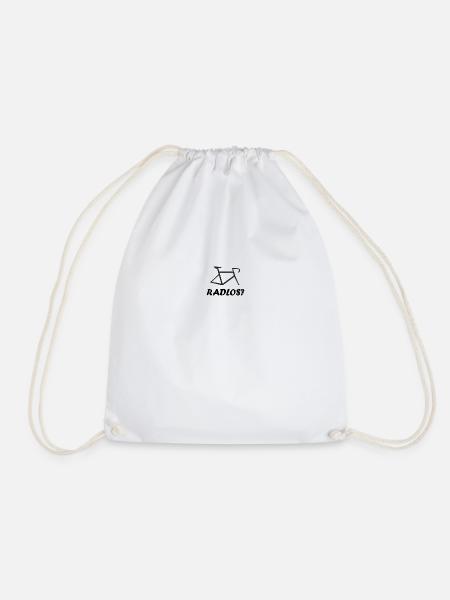 Bikeless - Drawstring Bag - white