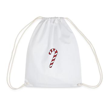 Candy Cane - T-Shirt cadeau de Noël - Sac de sport léger - blanc - Devant