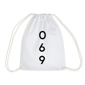 069 - Indicatif régional - Francfort - Sac de sport léger - blanc - Devant