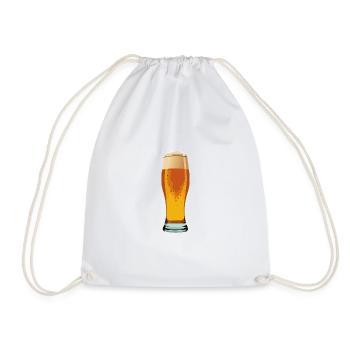 Bier - Turnbeutel - Weiß - Vorne