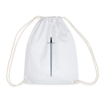 Sword - Drawstring Bag - white - Front