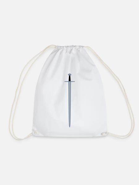 Sword - Drawstring Bag - white