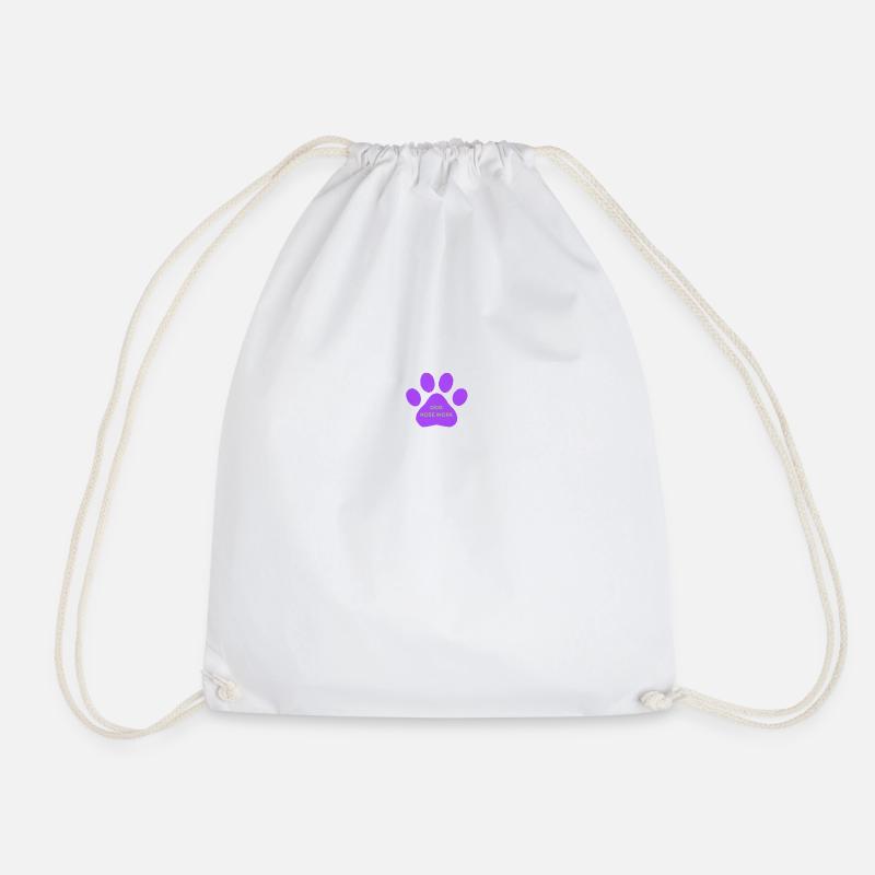NOSE Work dog - Drawstring Bag - white
