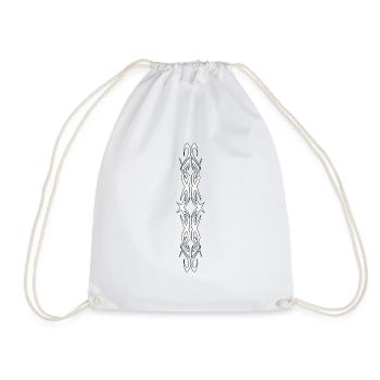 Tribal 7 White - Drawstring Bag - white - Front