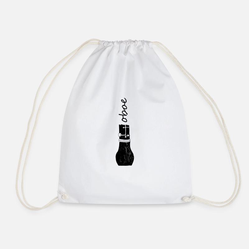 oboe - Drawstring Bag - white