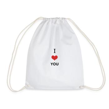 LOVE YOU - Sac de sport léger - blanc - Devant