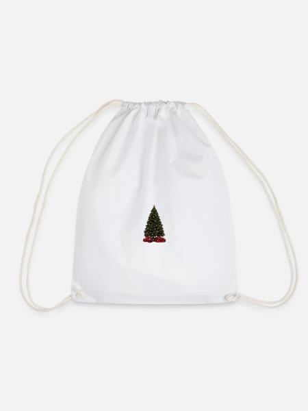 Weihnachtsbaum - Turnbeutel - Weiß