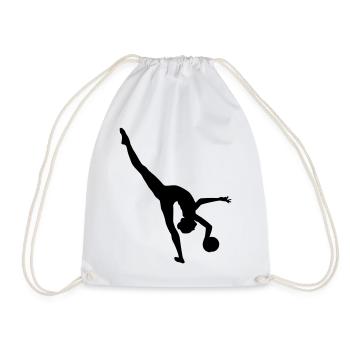 Rhythmic gymnastics - Drawstring Bag - white - Front