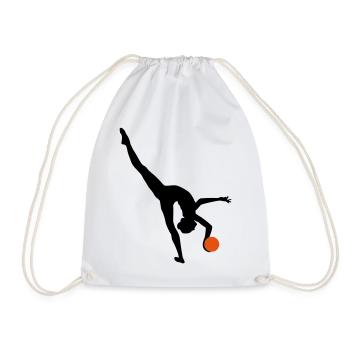 Rhythmic gymnastics - Drawstring Bag - white - Front