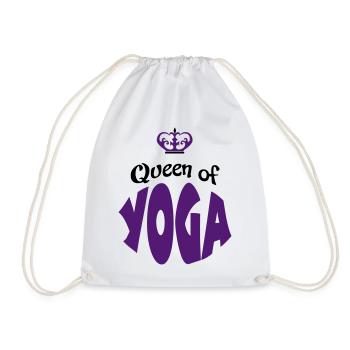 yoga - Drawstring Bag - white - Front