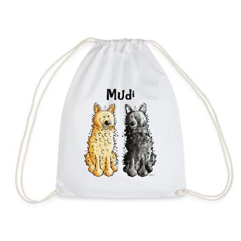 Deux Mudi - Sac de sport léger - blanc - Devant