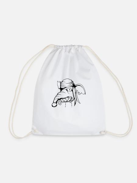 Pirate éléphant - Sac de sport léger - blanc