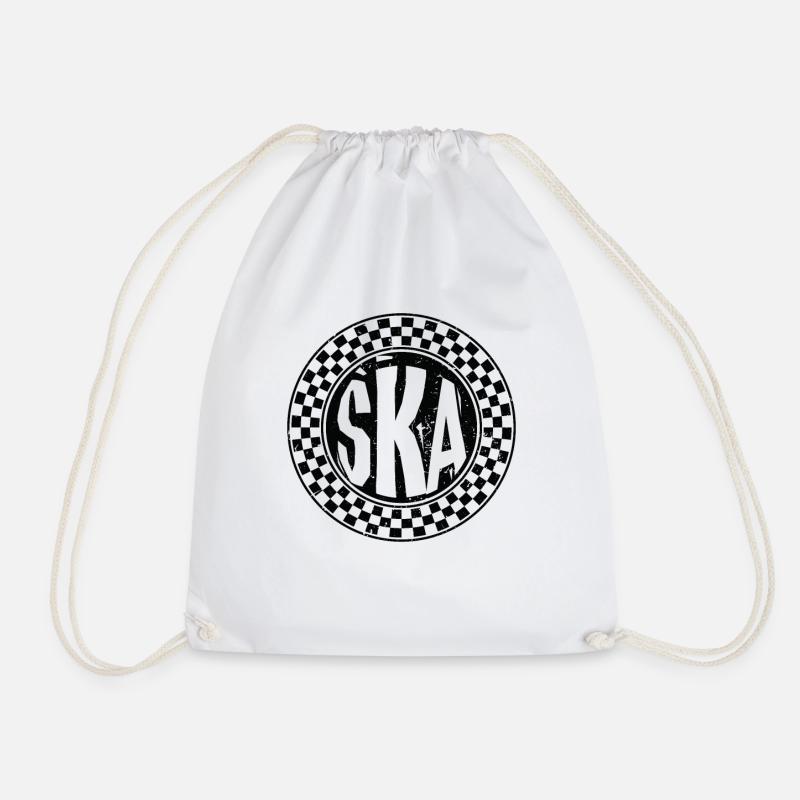 Ska music - Drawstring Bag - white
