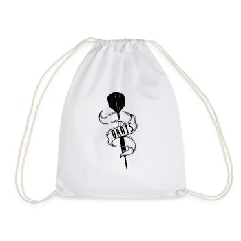 Flèche fléchette - Sac de sport léger - blanc - Devant