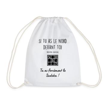 Sudoku - Sac de sport léger - blanc - Devant