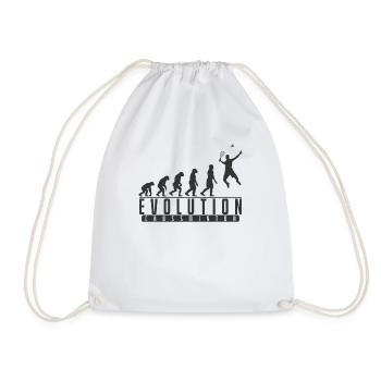 Crossminton Evolution Speedminton - Drawstring Bag - white - Front