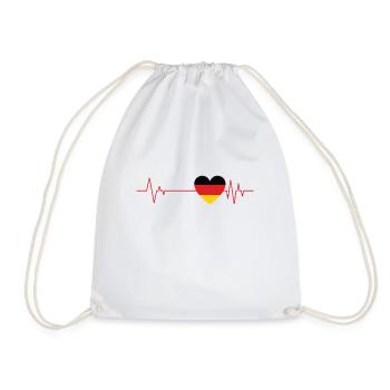 Herzschlag Deutschland - Sac de sport léger - blanc - Devant