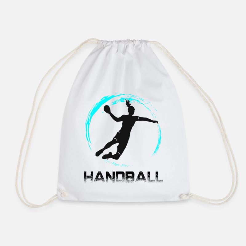 Handball - Turnbeutel - Weiß