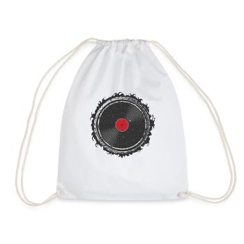 Disque vinyle Disque Musique - Sac de sport léger - blanc - Devant