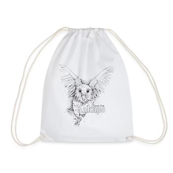 Kakapo T-Shirt - Save the Kakapo - Drawstring Bag - white - Front