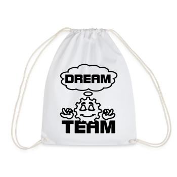 Dream team gear - Drawstring Bag - white - Front