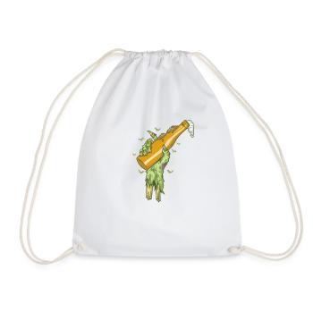 Main effrayante avec bouteille Halloween custom - Sac de sport léger - blanc - Devant