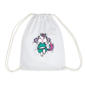 pom-pom girl licorne créature mythique sport - Sac de sport léger - blanc - Devant