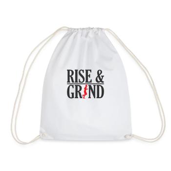 Rise and Grind Jogging Fitness Sports Running - Sac de sport léger - blanc - Devant