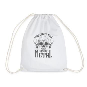 You can't kill Heavy Metal Musik Band - Turnbeutel - Weiß - Vorne