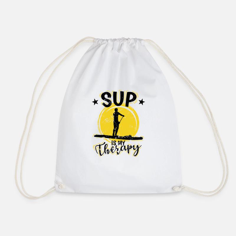 SUP is my Therapy Stand up Paddle Balance - Turnbeutel - Weiß