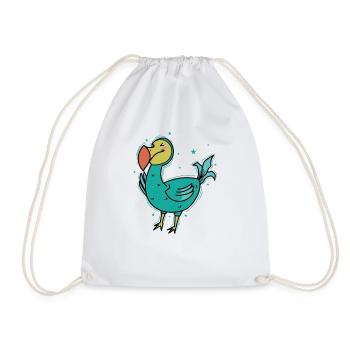 Dodo Bird from Mauritius - Drawstring Bag - white - Front