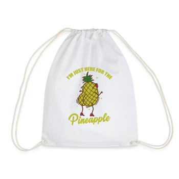 Je suis juste ici pour le fruit de l’ananas - Sac de sport léger - blanc - Devant
