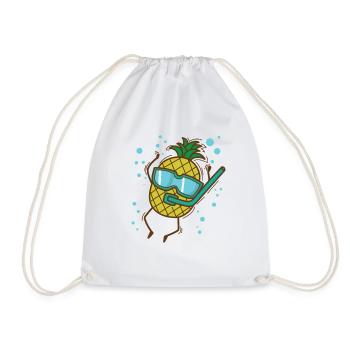 Pineapple Dips Fruits tropicaux sucrés - Sac de sport léger - blanc - Devant