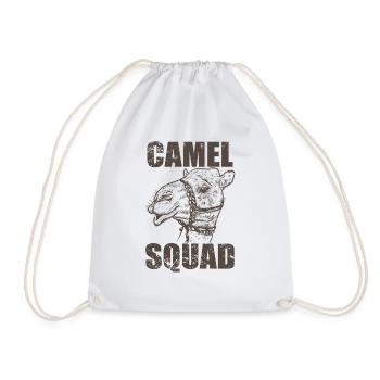 Camel Squad Dromedary Desert Hump - Drawstring Bag - white - Front