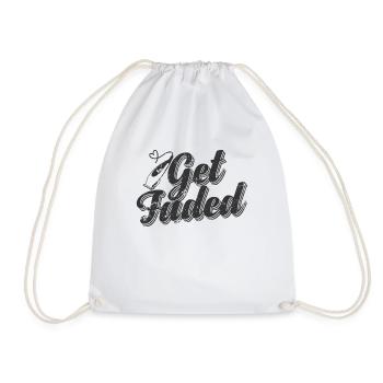 Get Faded Hairdresser Profession Hair - Drawstring Bag - white - Front