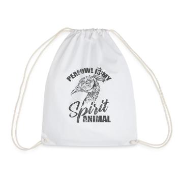 Le paon est mon faisan d’oiseau animal spirituel - Sac de sport léger - blanc - Devant