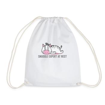 Snuggle Expert at Rest Pajamas Pajamas - Drawstring Bag - white - Front