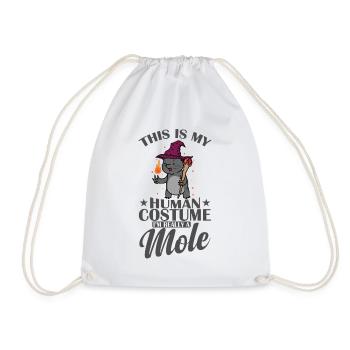 Ceci est mon costume humain Je suis un niveau taupe - Sac de sport léger - blanc - Devant