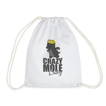 Crazy Mole Lady Animal Tertre Mound - Sac de sport léger - blanc - Devant