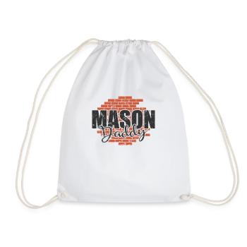 Mason Daddy Handwerker Beruf - Turnbeutel - Weiß - Vorne