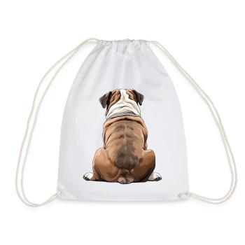 Bouledogue - Sac de sport léger - blanc - Devant