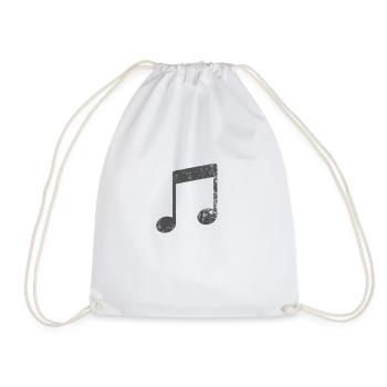 Sheet Music Sound - Drawstring Bag - white - Front