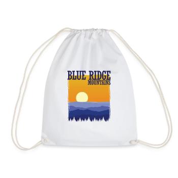 Blue Ridge Mountains, Appalachian Mountains, Mount Mitchell - Drawstring Bag - white - Front