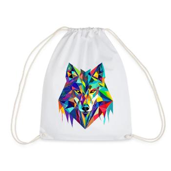 Qui danse avec le loup - Sac de sport léger - blanc - Devant