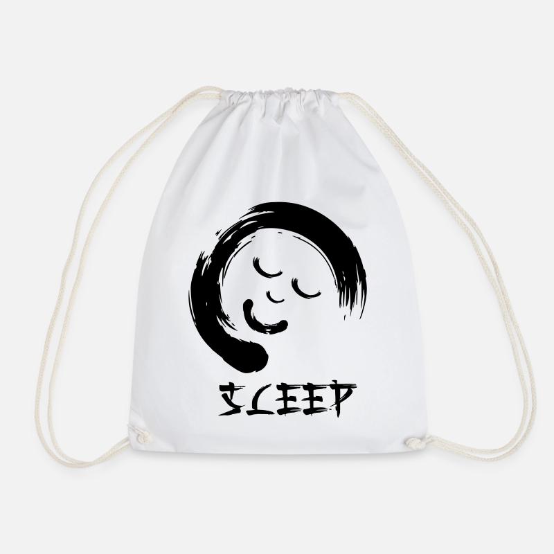Enzo zen smiley Ensie Sleep - Drawstring Bag - white