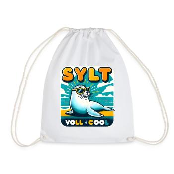 Sylt Seal : Beach Chill - Sac de sport léger - blanc - Devant