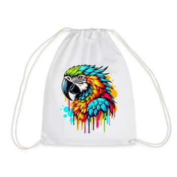 Perroquet - Sac de sport léger - blanc - Devant