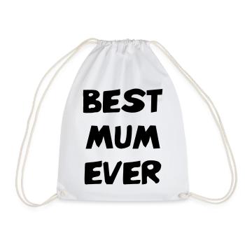 Best Mom Ever - Mother's Day - Drawstring Bag - white - Front